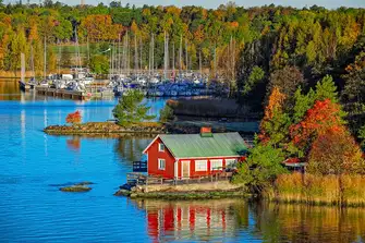 Summer cabins dot the islands, this is where the locals decamp for the summer months