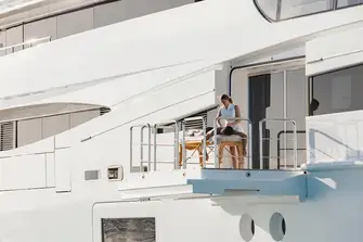 Being at sea relaxes the senses, and a massage helps too
