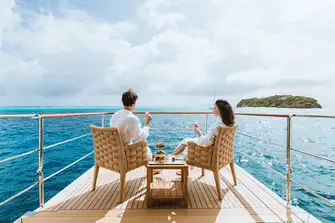 The master suite's private balcony is the perfect place to start the day