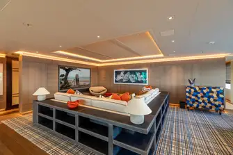 The bridge deck's entertainment lounge