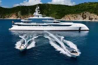 Limo and sport tenders help you get ashore and enjoy all the tow toys