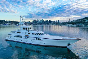 This 614GT yacht is perfect for sportfishing and has a range of 4,850nm