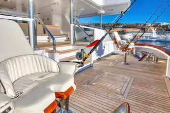 The sport-fishing cockpit is where the action happens