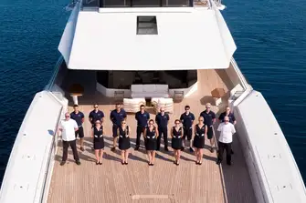 The 70m (229.7ft) Feadship JOY sleeps up to 19 crew