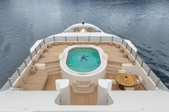 Her sun deck jacuzzi