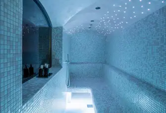 The BBQ deck pantry was replaced with a hammam