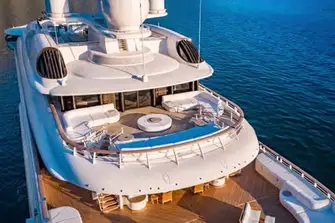 The owner's deck allows for relaxation and privacy with picturesque views