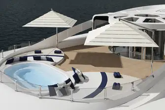 Work out with incredible views from the climate-controlled gym under the hardtop on the sun deck
