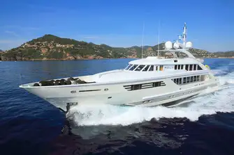 Transatlantic range and a top speed of 16.8 knots. She's also just had a complete technical overhaul including a W5 main engines overhaul