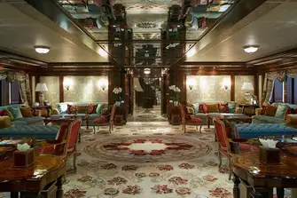 Looking forward in the main saloon
