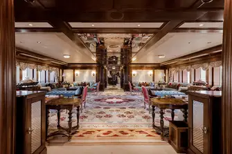 Looking forward in the main saloon
