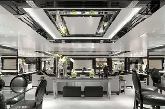 SILVER ANGEL is the epitome of crisp, monochrome Art Deco chic