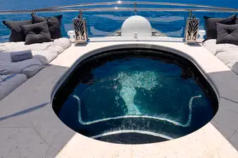 Soak away your cares with a dip in this spa pool