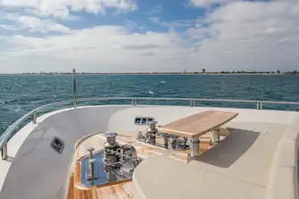 The Portuguese bridge lounge forward on the main deck