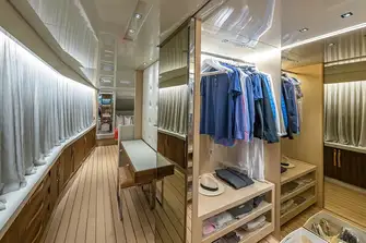 Plenty of storage space in the owner's dressing room
