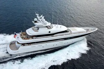 Twin diesels and a gas turbine give her a thrilling top speed of 34 knots