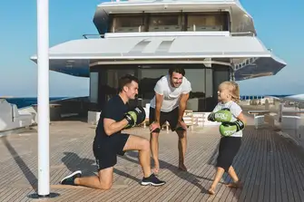 From sports to water fights to gaming and storytime, the crew makes the difference