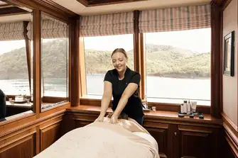 TITANIA's massage treatment room