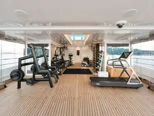 JOY has a fully equipped gym with personal trainer