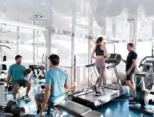 TITANIA has a climate-controlled and fully equipped gym with amazing views on the sun deck