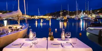 Bagatelle serves French cuisine right on Gustavia's waterfront