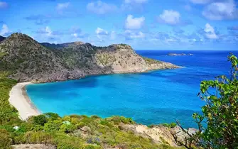 The south facing Gouverneur beach has a more relaxed vibe
