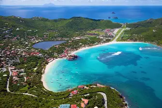 St Jean Bay is home to the Eden Rock hotel