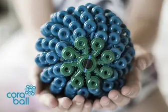 Cora Ball collects microfibres during laundry so they don't reach the sea
