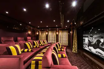 INVICTUS has a dedicated and super comfortable cinema room