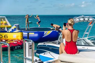 Bounce yourself fit and laugh yourself silly in ODYSSEY's waterpark