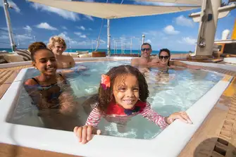 The sun deck is always a great place to get together