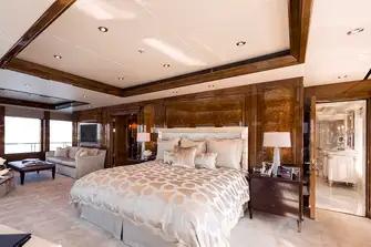 Windows on three sides give panoramic views from the owner's suite