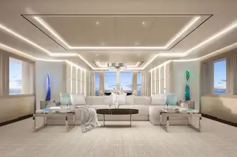 Bright main saloon