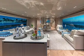 The light-filled main saloon presents wonderful views in every direction