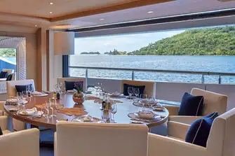 The ability to open up the main saloon on three sides is transformative