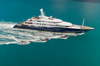 Four tenders include two 6.2m custom Yachtwerft Meyer tenders