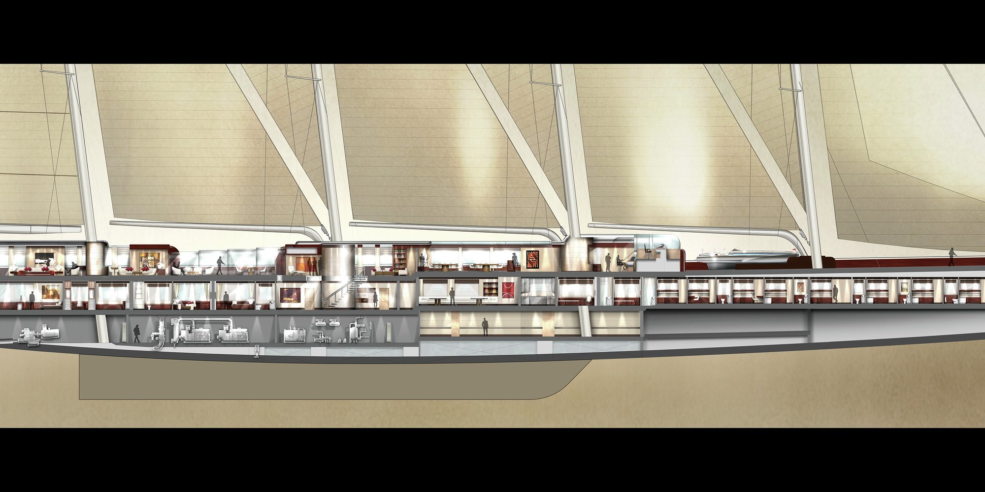 SYMPHONY - Building the largest sailing yacht in the world.