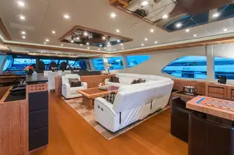 Looking forward in the main saloon