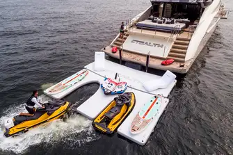 When the anchor's down, the adrenaline flows with a great selection of watertoys