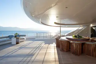 Open air dining, a sun lounge and plenty of versatile deck space