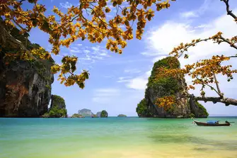 The iconic limestone of the Andaman Sea