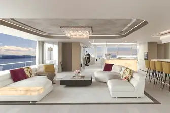 SUNREEF 100 - The main saloon is light, bright and open plan