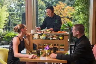 Yoshi - Chef Takeo Yamazaki pairs each dish with sake, whisky or tea