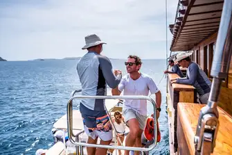You can lose your shoes as soon as you set foot on board