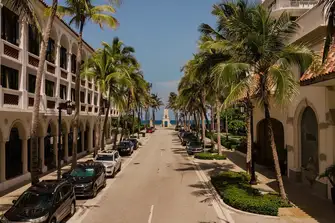 Worth Avenue, with its iconic clock tower, is home to many high-end brands