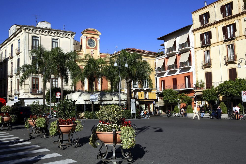 Bustling Piazza Tasso at the heart of Sorrento