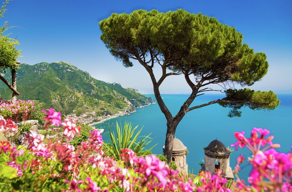 Blissful views from Villa Rufolo in Ravello
