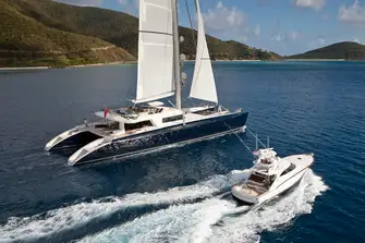HEMISPHERE, the largest sailing catamaran in the world, has its own dive centre