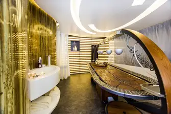 Among a host of guest-pleasing features is a fully-equipped spa with two therapists as well as a personal trainer