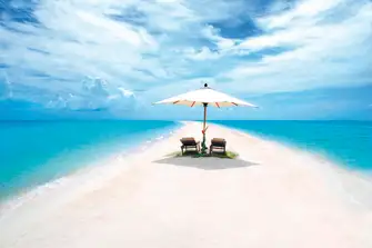Sand bar in the Exumas